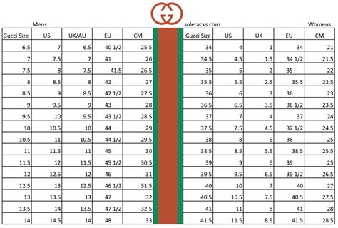 shoe size chart gucci|gucci women shoe size chart.